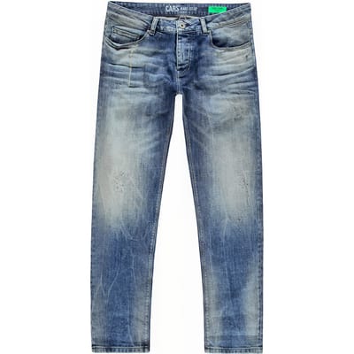 Cars Jeans Jeans Storm Slim Fit Green Cast Maat: W30L34 | Slim Jeans Outlet | Heren | Blauw