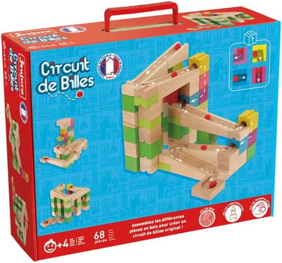 Knikkerbaan Bouwpakket - Educatief Speelgoed - Creatief Bouwen - 68 Delige Set - 2.92 kg - Meerkleurig
