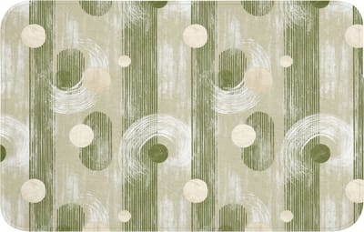 Badmat 80x50 cm - Antislip - Artistiek - Modern - Groen - Badmatten voor badkamer - Badkamermat - Douchemat - Badkamer mat