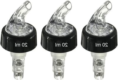 3PCS Automatische Gemeten Flesgieters - Snelle Shot Spirit Maatgieter voor Dranken, Wijn Dispenser en Thuis Bar Gereedschap 7oz (20ml) Wit