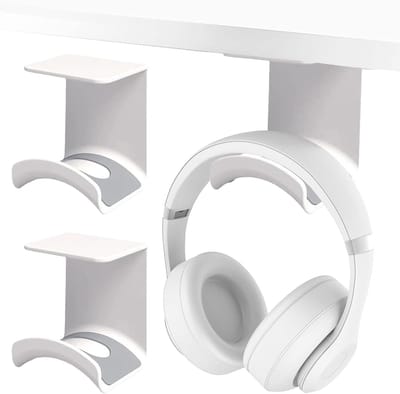 Dubbele Universele Gaming Headset Stand - 2 Stuks, Wandbeugel voor Hoofdtelefoon, Geschikt voor Meerdere Apparaten, Ruimtebesparend en Stijlvol Ontwerp