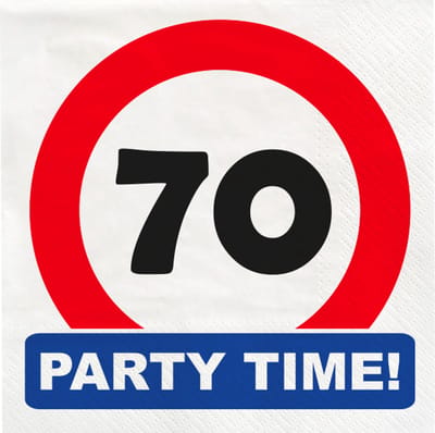 Traffic sign napkins - 70
