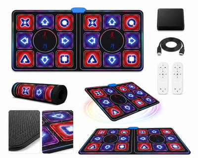 Jurrys Dansmat - Yogamat - Muziekmat - Fitnessmat - Interactief - Multifunctioneel - Cardio - Draadloos - Plug and play - 2personen