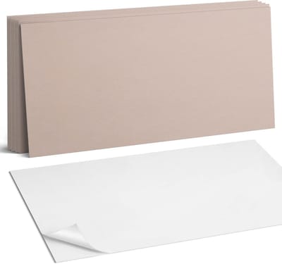 Coloray Plaktegels - Beige Wandtegel Zelfklevend - 60 cm x 30 cm - Beige Plaktegels - 6 stuks - Rechthoek PVC Tegels - Plaktegels Keuken - Zelfklevende Vloertegels Badkamer - Vinyl Tegels - Zelfklevende Wandtegels