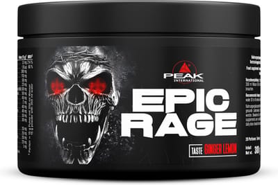 Peak Epic Rage (300g) Ginger Lemon - Pre-Workout - Pre-Workout Booster