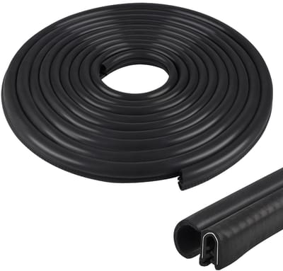 Dailygoods- Autodeur Afdichting 10m - Rubber Afdichting - EPDM Profiel - Antivervorming - Waterdicht - Eenvoudige Installatie - Rubberen Afdichting