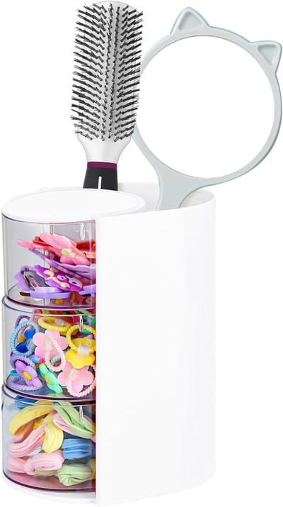 Accessoires Organizer - Sieraden Opberger - Make-up Opbergen - 180° Draaibaar Ontwerp - 3 Lagen - Wit