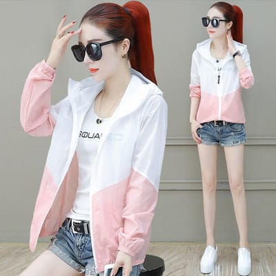Zomer Dames UV Bescherming Zonnebrandcrème Jas Koreaanse Stijl All-match Dunne Losse Zonnebrandcrème Kleding XL white