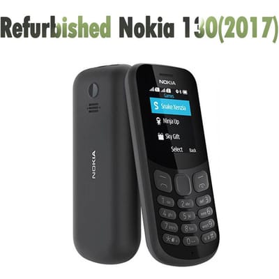 Gereviseerde Nokia Originele Nokia 130 (2017) GSM 900 / 1800 Dual SIM ontgrendelde mobiele telefoon Simple Set zwart