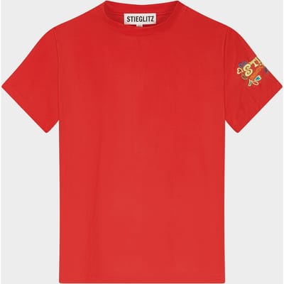 Stieglitz Fairuz Fitted T-shirt Red Maat: XXS | Tops Outlet | Dames | Rood