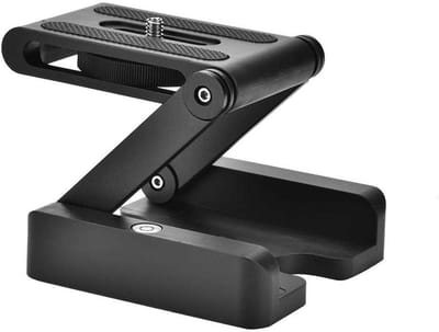 Dailygoods- Kantelkop Z-vormig - Snelkoppelingsplaat 1/4 inch/3/8 inch - Opvouwbaar - Lichtgewicht - Hoogwaardig materiaal - Flexibele hellingshoek - Statiefkop