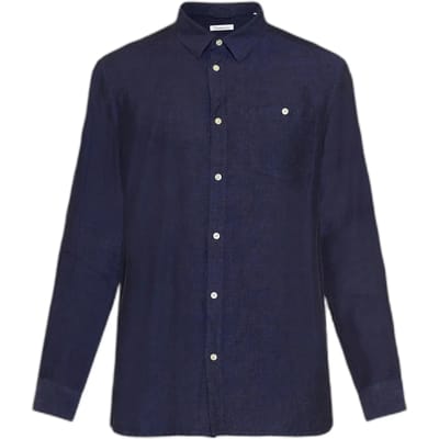 Linnen overhemd met lange mouwen KnowledgeCotton Apparel