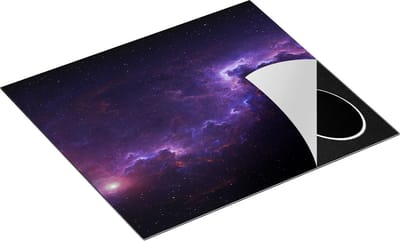 Chefcare Inductie Beschermer Ruimte - Heelal - 60x50 cm - Afdekplaat Inductie - Kookplaat Beschermer - Inductie Mat