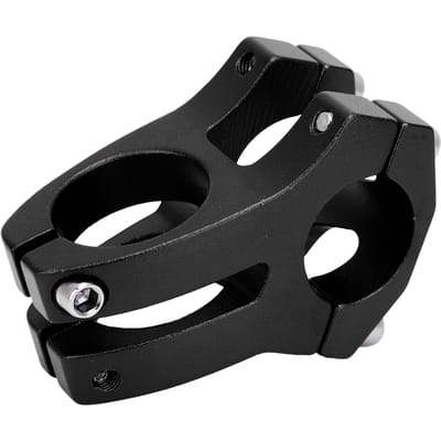LUNJE 25.4x35MM Fietsstuur Korte Stuurpen Verhoger Aluminiumlegering Fiets Holle Stuurpen Black zwart