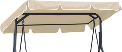 Famanu – Universele vervangende schommelluifel beige, geschikt voor tuin- en patioschommels