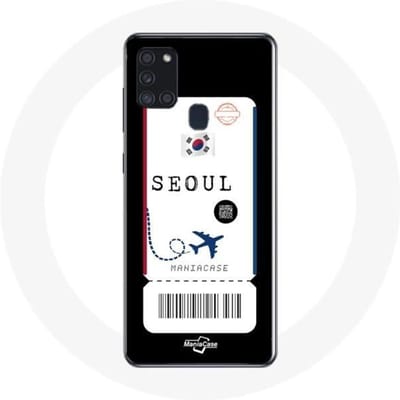 Coque Samsung Galaxy A21S Billet d'avion seoul