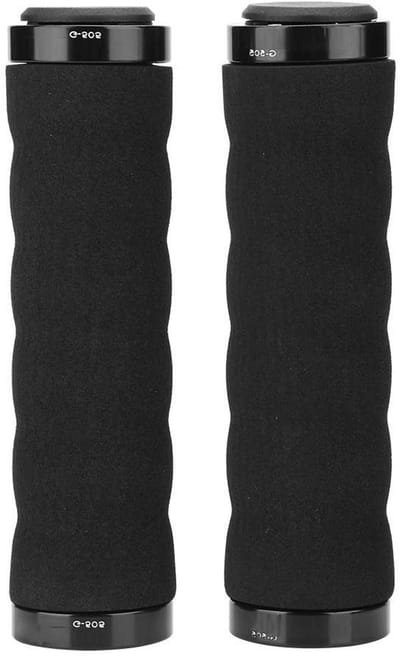 Fietshandvatten - Stuurgrepen Fiets - Comfortabel Fietsen - Antislip Spons - 22 mm Diameter - Zwart
