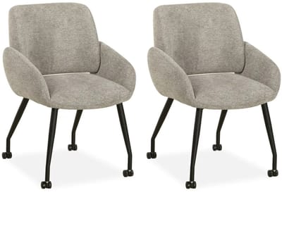 MX Sofa - Eetkamerstoel Rowan - Dolphin (set van 2 stuks)
