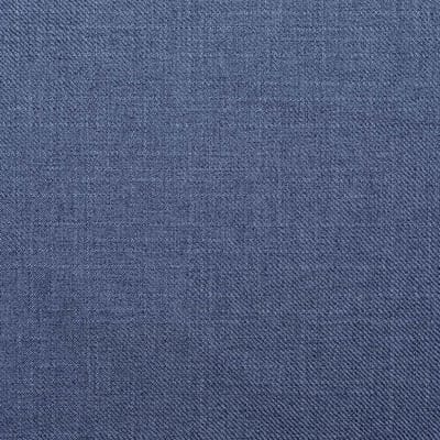 Gestoffeerd voetenbankje - Zitbankje knooptufting - Comfortabel zitten - Vlekbestendige stof - 40 cm breed - Naturel Blauw