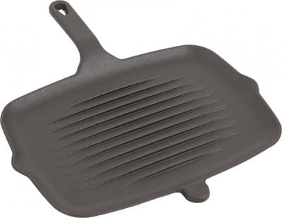 Cuisinova Grillplaat - Met Handvat - Gietijzer - 33x22x2,5 cm - Zwart
