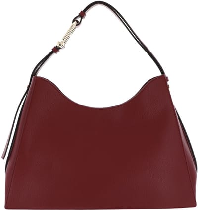 FURLA Leren schoudertas Nuvola Hobo Bag Rubino donkerrood