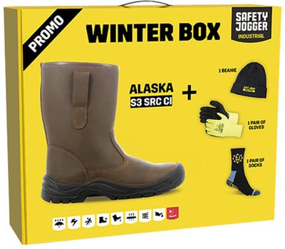 Safety Jogger Veiligheidslaars Alaska S3 bruin Promobox - Maat 47