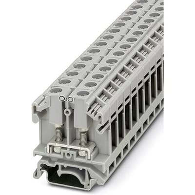 Phoenix Contact 0790404 Boutaansluitklem 11 mm Boutaansluiting Grijs 50 stuk(s)