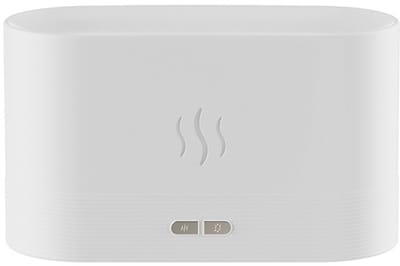 Creatieve simulatie vlam aroma diffuser Aroma diffuser voor thuiskantoor desktop - wit