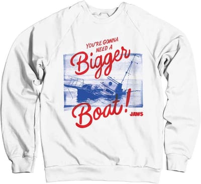 Jaws - You're Gonna Need A Bigger Boat Sweater/trui - S - Wit