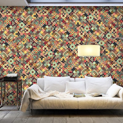 Fotobehang – Behangpapier - Fotobehang XXL - Rainbow Mosaic 500x280 - Artgeist