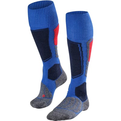 FALKE SK1 warm dik wol functioneel materiaal skisokken heren blauw - maat 39-41