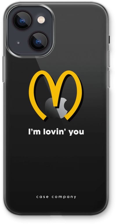 Case Company® - Hoesje geschikt voor iPhone 13 hoesje - I'm lovin' you - Soft Cover Telefoonhoesje - Bescherming aan alle Kanten en Schermrand