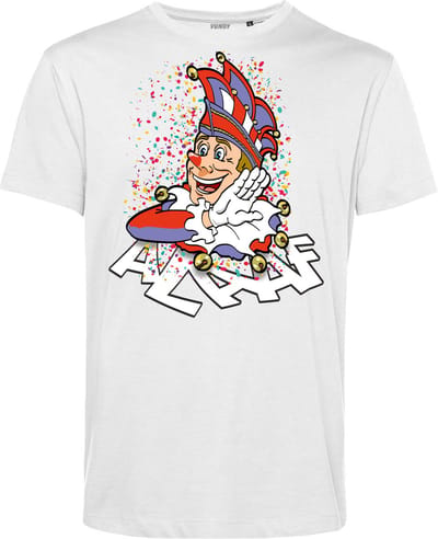 T-shirt kind Alaaf | Carnavalskleding kinderen | Carnaval Kostuum | Foute Party | Wit | maat 68