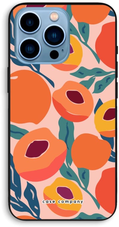 Case Company® - Hoesje geschikt voor iPhone 13 Pro Max hoesje - Perzik - Biologisch Afbreekbaar Telefoonhoesje - Bescherming alle Kanten en Schermrand