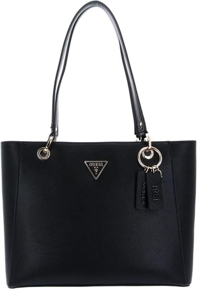 Dames Tote Tas - Handtas Schoudertas - Dagelijks Gebruik - Saffiano PU Materiaal - 37x10x26 cm - Zwart