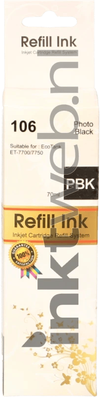 FLWR - Inktfles / 106 Ecotank / Foto Zwart - Geschikt voor Epson