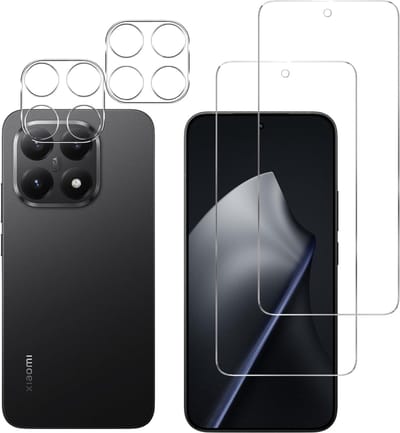 Screenprotector geschikt voor Xiaomi 15T / 15T Pro - 2 stuks Beschermglas van glas Transparante glazen schermbeschermfolie + 2 stuks Camera Protector