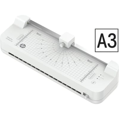 Lamineermachine HP OneLam Combo A3, tot DIN A3, warm/koud lamineren, tot 125 μ, 400 mm/min, 2-4 min, aanraakscherm, geïntegreerde snijder, met accessoires