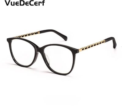 VueDeCerf Blauwlichtbril Dames – Modieuze Bril met Gouden Details – Bescherming Tegen Schermstraling & Vermoeide Ogen