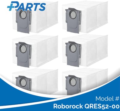Roborock QRES52-00 Stofzakken (6 Stuks, Plus.Parts® alternatief voor 8.02.0239)