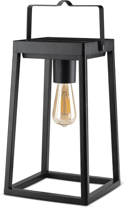 Waterdichte Solar Lantaarn met 3 Lichtmodi - Oplaadbare LED Tuindecoratie voor Buiten
