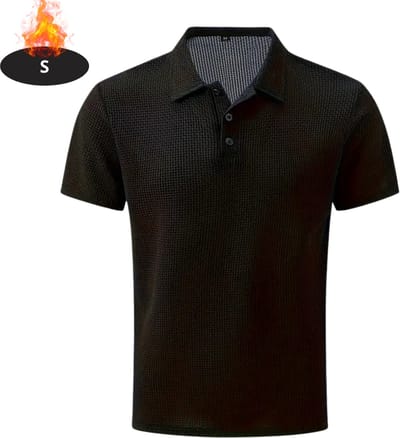 Livano Poloshirt Heren - T-Shirt Heren - Shirt - Overhemd - Polo Shirt - Zwart - S