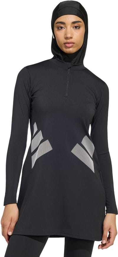Adidas Performance Logo Zwemtop Met Lange Mouwen - Dames - Zwart