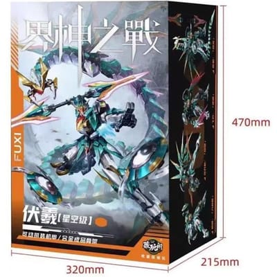 CANG TOYS Fu Xi Sterrenhemel Klasse Legering Afgewerkt Skelet Gemonteerde Mecha Actiefiguur Mechanisch Montage Modelbouwkit Mooi Speelgoed Jongens black
