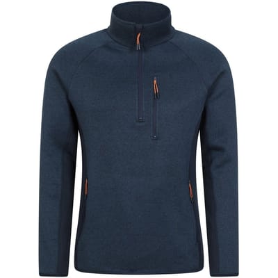 Mountain Warehouse Heren Treston Fleece Top (Marine)