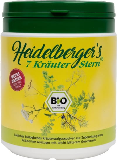 Heidelberger's 7 Kräuter-Stern Bio Teepulver - thee voor welzijn - balans & spijsvertering - 250 g