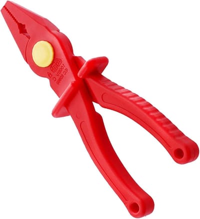 Geïsoleerde Punttang - Elektricien Tang - Veilig Elektrisch Werk - 1000V Spanning Bescherming - 19.5 cm Lengte - Zwart