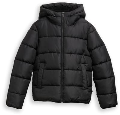 Tom Tailor Denim - Pufferjas met capuchon - Maat XXL - deep black