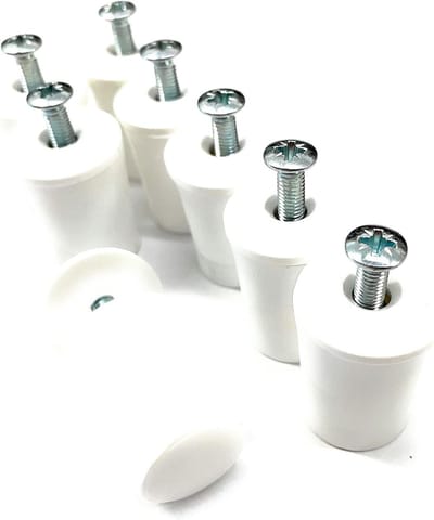Rolluikstopper Set - Aanslagstoppers - Rolluiken Beveiligen - Insectenwering - 8 Stuks - Grijs