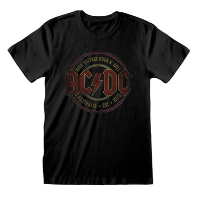 AC/DC Unisex Adult Est. 1973 T-Shirt (Zwart)